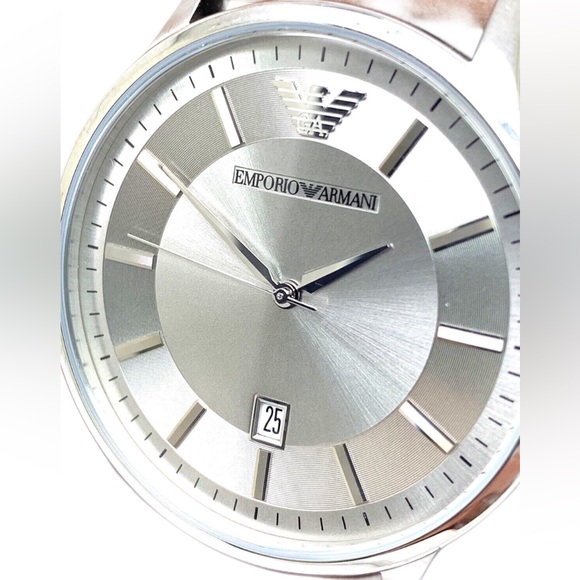 EMPORIO ARMANI Men's Classic AR2463 Silver
Stainless-Steel Swiss Quartz Watch - Picture 1 of 4